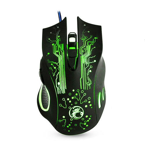 Wired Gaming Mouse 6 Buttons Professional PC Laptop Computer Mouse Gamer Mice Changeable Light 5000dpi USB Optical Mouse