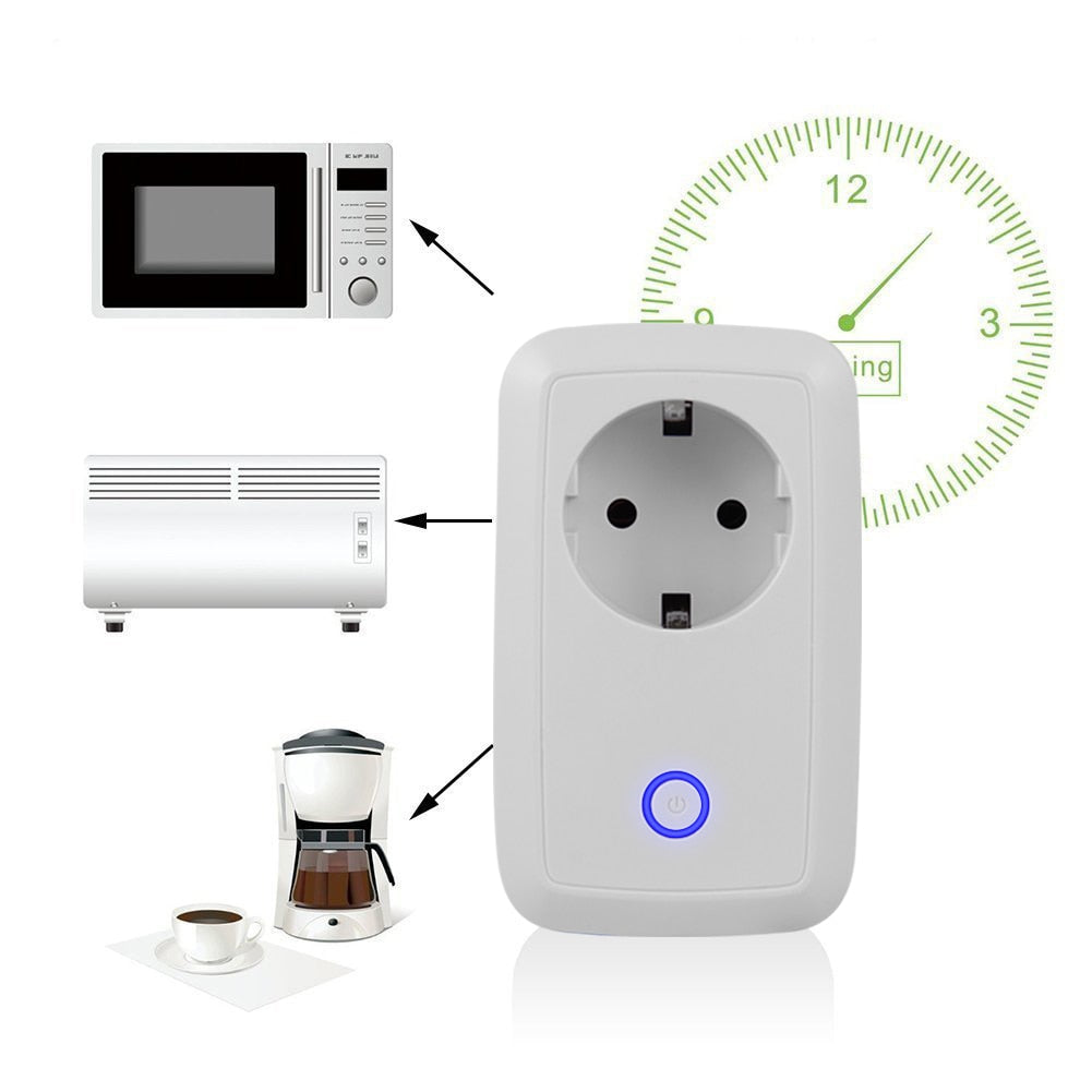 Wireless WiFi Intelligent Plug Potable Smart Power Socket EU/US Plug Wifi Remote Control Switch 220V For iOS Android