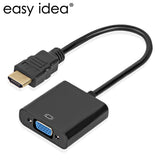 HDMI to VGA Adapter Male To Famale Converter Adapter 1080P Digital to Analog Video Audio For PC Laptop Tablet