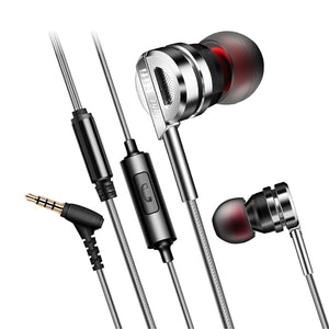 In-ear Earphone For Phone Metal Super Bass HIFI Stereo Sound Music Earbuds Headsets With Microphone Subwoofer Earphones