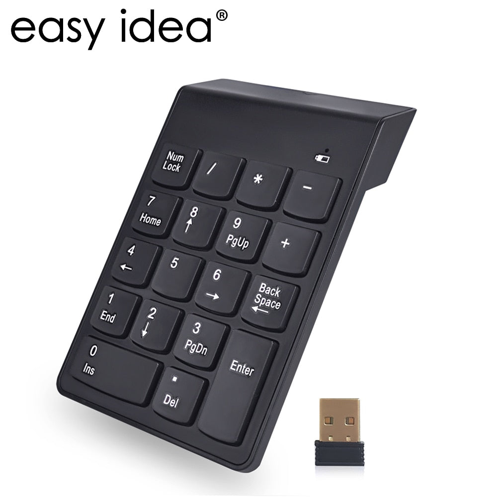 Wireless Keyboard USB Numeric Keypad 18Keys 2.4G Mini Digital Keyboard Ultra Slim Number Pad High Quality For Compute PC Laptop