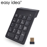 Wireless Keyboard USB Numeric Keypad 18Keys 2.4G Mini Digital Keyboard Ultra Slim Number Pad High Quality For Compute PC Laptop