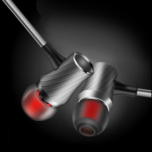 In-ear Earphone Metal Heavy Bass Sound Quality Music Headset HIFI Stereo Earbuds Wired Earphones For Mp3 Mobile Phone