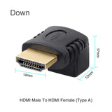 HDMI Male To HDMI Female Cable Adapter Converter Mini HDMI Adapter Extender 90 / 270 Degrees Angle For 1080P HDTV