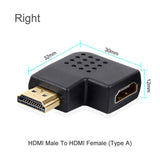 HDMI Male To HDMI Female Cable Adapter Converter Mini HDMI Adapter Extender 90 / 270 Degrees Angle For 1080P HDTV