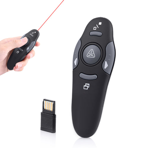 Wireless Presenter with Red Laser Pointers Pen 2.4GHz USB RF Remote Control PPT Powerpoint Presentation