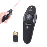 Wireless Presenter with Red Laser Pointers Pen 2.4GHz USB RF Remote Control PPT Powerpoint Presentation