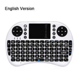 Wireless Keyboard Mini 2.4G English Russian Version Air Mouse Touchpad Handheld For Android TV Laptop Original i8 Rechargeable