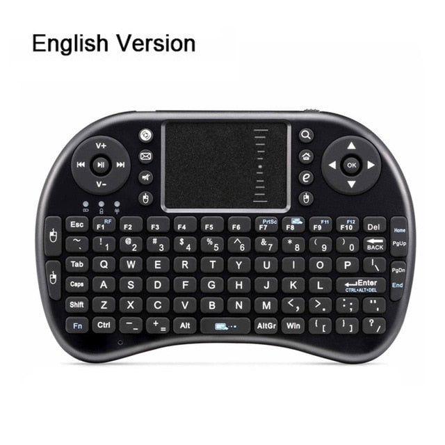 Wireless Keyboard Mini 2.4G English Russian Version Air Mouse Touchpad Handheld For Android TV Laptop Original i8 Rechargeable