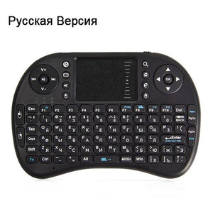 Wireless Keyboard Mini 2.4G English Russian Version Air Mouse Touchpad Handheld For Android TV Laptop Original i8 Rechargeable