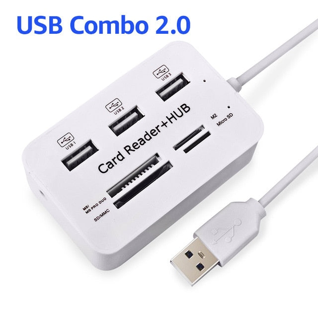 USB Hub 3.0 USB Splitter Micro USB 3.0 Hub Multi Type C Hub Card Reader All In One USB C Adapter For Macbook Laptop PC