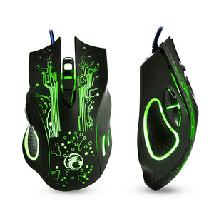 Gaming Mouse USB Mouse Gamer 5000DPI Computer Mouse Gaming Silent Game Mice Wired 6 Buttons Optical Mause Gamer for PC Laptop