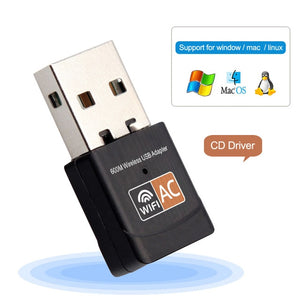 Wireless USB Wifi Adapter Lan Ethernet Receiver Usb Wi fi AC Dongle Wi-fi Adapter Network Card USB Wifi Antenna For PC Laptop