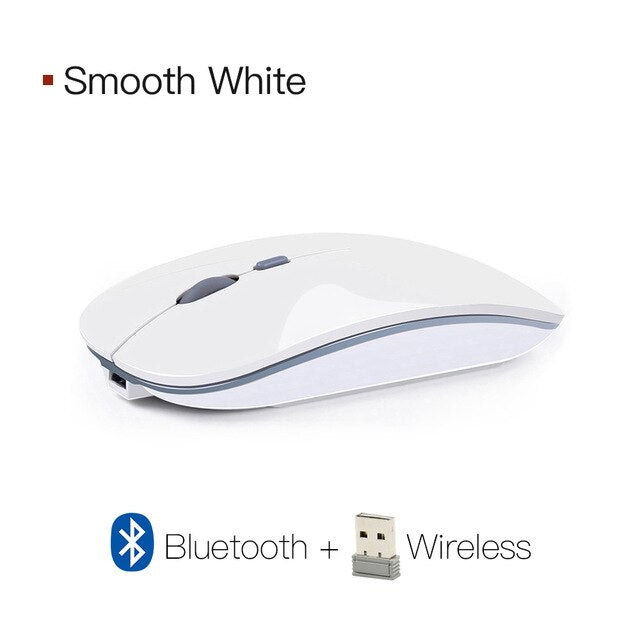 Wireless Mouse Rechargeable Computer Mouse USB Silent Ergonomic Mause Portable Ultra Thin Mute Mice For PC Laptop iMac