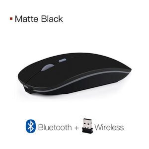 Wireless Mouse Rechargeable Computer Mouse USB Silent Ergonomic Mause Portable Ultra Thin Mute Mice For PC Laptop iMac