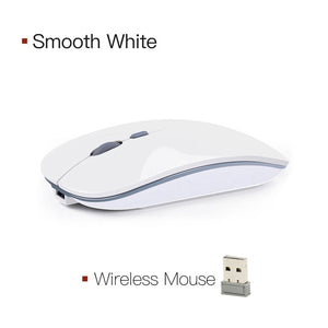 Wireless Mouse Rechargeable Computer Mouse USB Silent Ergonomic Mause Portable Ultra Thin Mute Mice For PC Laptop iMac