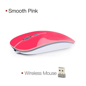 Wireless Mouse Rechargeable Computer Mouse USB Silent Ergonomic Mause Portable Ultra Thin Mute Mice For PC Laptop iMac