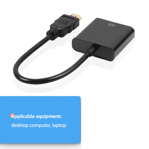 HDMI to VGA Adapter Male To Famale Converter Adapter 1080P Digital to Analog Video Audio For PC Laptop Tablet