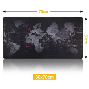 Gaming Mouse Pad Computer Mousepad Large Mouse Pad Gamer Anti-slip Natural Rubber Surface World Map Big Mouse Mat Desk Mat Game