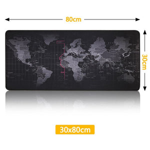 Gaming Mouse Pad Computer Mousepad Large Mouse Pad Gamer Anti-slip Natural Rubber Surface World Map Big Mouse Mat Desk Mat Game